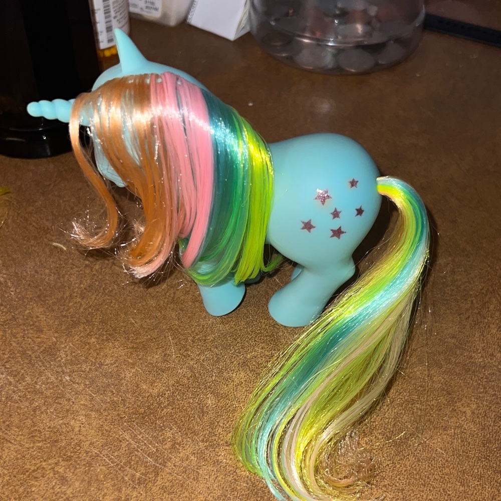 Colorful Unicorn Toy with Stars